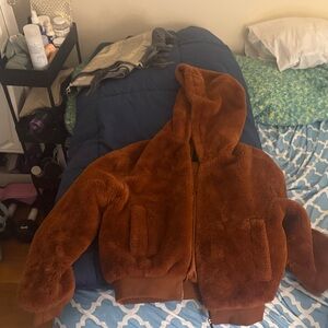 New York & Company Brown Bomber Jacket